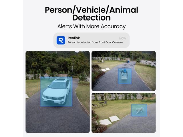 REOLINK RLC-810A 4K 8MP Wired Outdoor Security PoE IP Camera, Smart Person/Vehicle/Animal Detection, Time-Lapse, 100ft IR Night Vision, Works with...