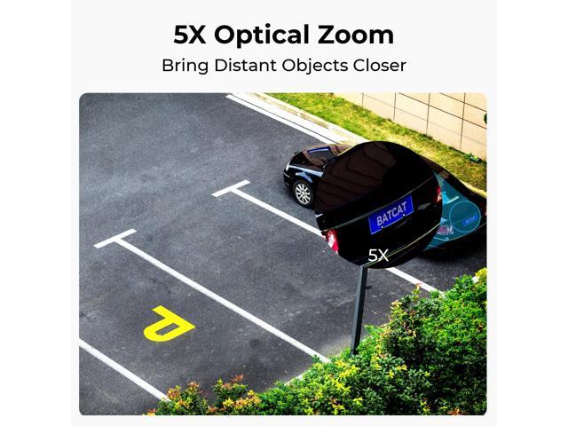 Reolink RLC-823S1 4K 8MP PoE Camera 360° Auto-Tracking with 5X Optical Zoom Color Night Vision Person/Vehicle/Animal Detection IP66 Weatherproof...