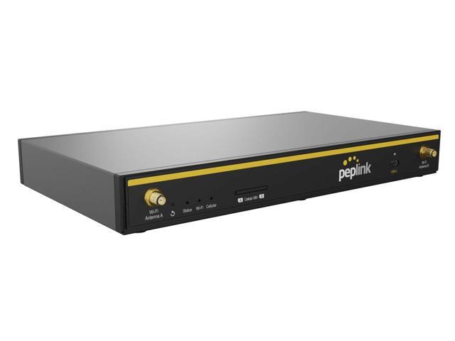 Peplink B One 5G - Gigabit Dual WAN Cellular WiFi Router for Wireless Internet - 1Gbps Throughput, Wi-Fi 6, Dual-Band, 4 LAN Ports, Supports 150 Users