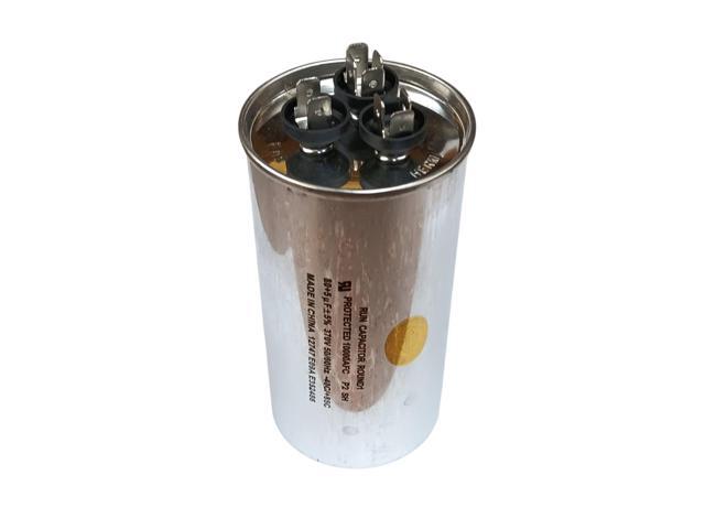 Dual Run Capacitor, Round, 80 + 5 Mfd., 370 Volt, CD80+5X370R