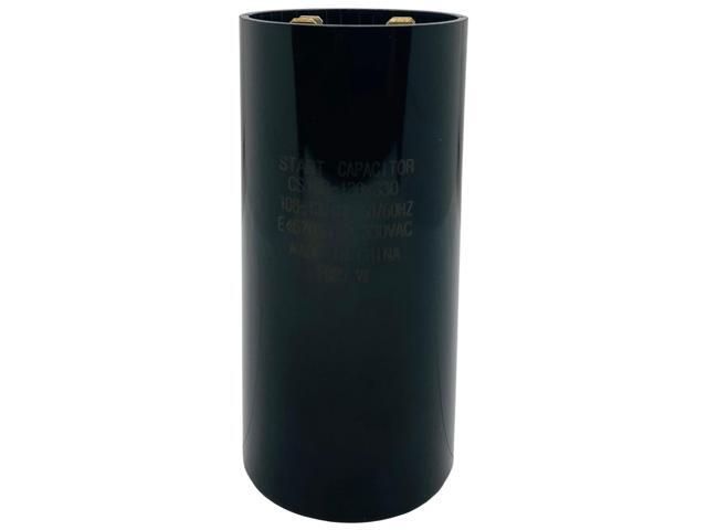 Start Capacitor, Round, 108-130 Mfd., 330 Volt, CS108-130X330