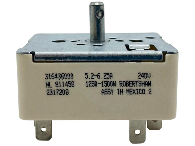 Supco Small Surface Element Switch for Frigidaire, AP3890378, 316436000, ES6000