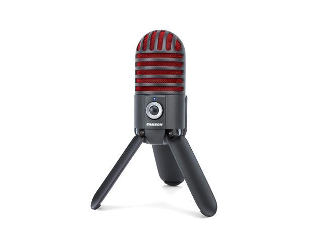 Samson Meteor Mic USB Studio Microphone, Limited Edition - Titanium Black/Red