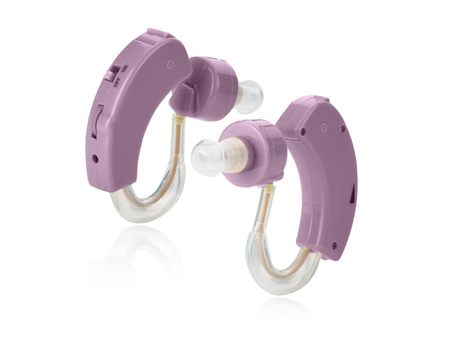 MEDca B075PHHYFM_PURPLE BTE Personal Sound Amplifier Pair, Digital Volume Contro