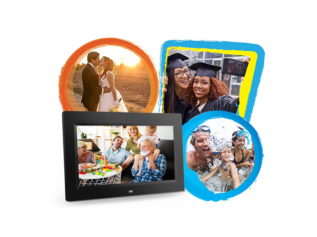 Sonicgrace 10.1" DIGITAL PHOTO FRAME with Remote Control, 16:9 LCD Screen, Photo only, slide show, Support SD card, USB slot, Built in Calendar and...