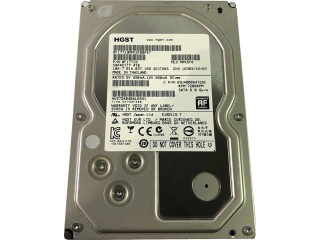 Refurbished: HGST Ultrastar 7K4000 4TB 64MB Cache 7200RPM SATA 6.0Gb/s 3.5" Internal Enterprise Hard Drive