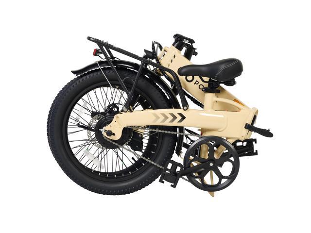GoPowerBike GoVolt Folding Electric Bike for Adults 20' Tires 500W Motor 45+ Mile Range 20mph Top Speed 5 Pedal Assist Levels Removable...