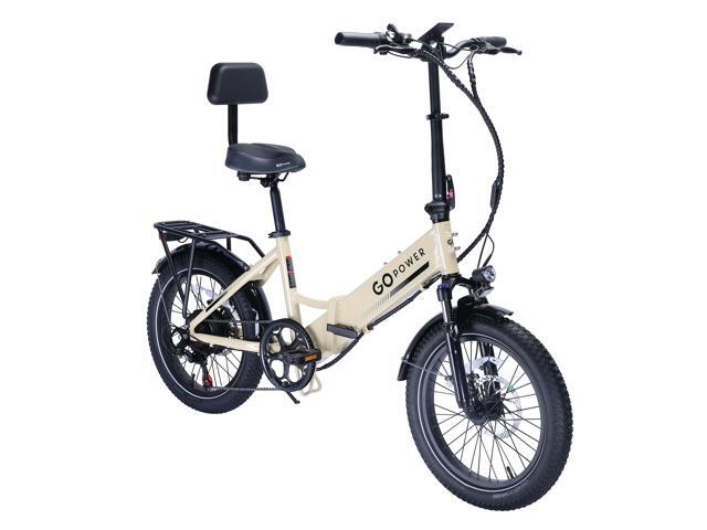 GoPowerBike GoCurv Electric Folding Bike 20' Fat Tire eBike 750W Motor, 20mph Top Speed 45 Mile Range 5 Pedal Assist Modes Removable...