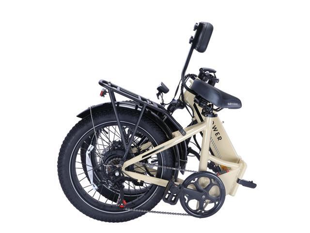 GoPowerBike GoCurv Electric Folding Bike 20' Fat Tire eBike 750W Motor, 20mph Top Speed 45 Mile Range 5 Pedal Assist Modes Removable...
