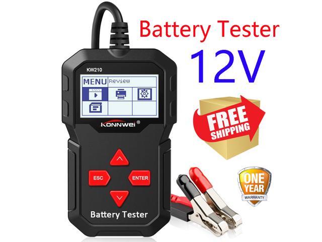 [Authorized Distributor] Konnwei KW210 SAE Car Battery Tester CCA EN 12V Car Battery Tester IEC Digital Battery Analyzer