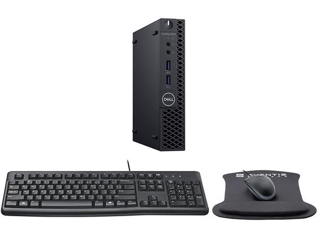 Dell Optiplex 3070 Micro PC Desktop Bundle with Keyboard, Mouse, and Mouse Pad, Intel Core i3-9100T, 16GB DDR4, 1TB NVMe SSD, Windows 10 Pro