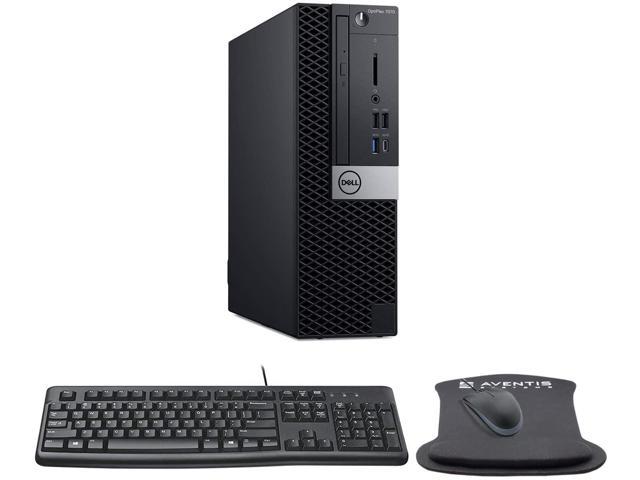 Dell OptiPlex 7070 SFF High Performance Desktop Computer Bundle with Intel Core i7-9700 3GHz 8-core CPU, 32GB RAM, 500GB SSD, Keyboard, Mouse.