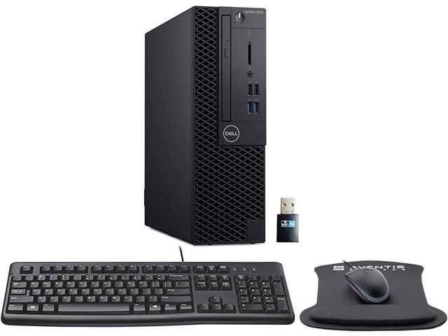 Dell OptiPlex 3070 SFF Desktop Bundle with Keyboard, Mouse, Mouse Pad, WiFi, Intel Core i3-9100, 16GB DDR4, 500GB NVMe SSD, Windows 10 Pro