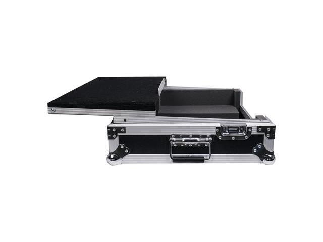 Sound Town DJ Controller Road Case with Sliding Platform, Wheels and Rubber Handles (STRC-SRLT)