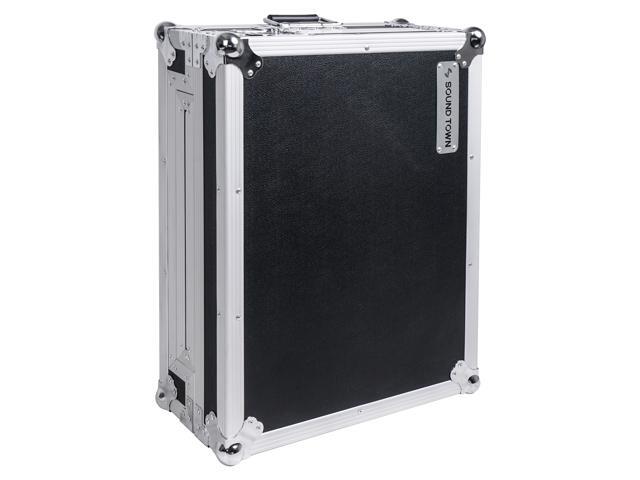 Sound Town DJ Controller Road Case with Sliding Platform, Wheels and Rubber Handles (STRC-SRLT)