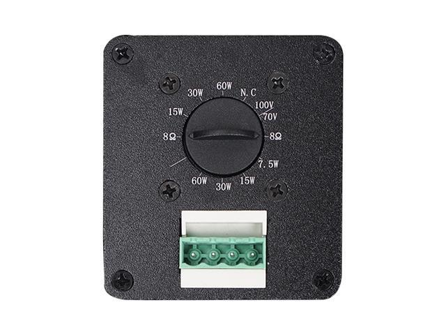 Sound Town 6-Zone 70V/100V Commercial Amplifier and 6 Wall-Mount 5 Installation Speaker System, for Restaurants, Bars, Cafes, Schools, Churches, Black