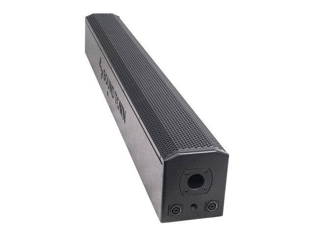 Sound Town Passive Wall-Mount Column Mini Line Array Speaker with 8 x 5" Woofers, Black for Live Event, Church, Conference, Lounge (CARPO-V10B)