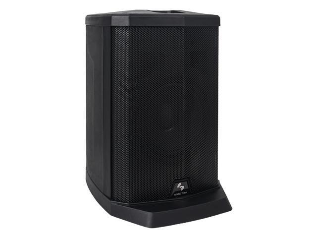 Sound Town Portable Line Array Column PA/DJ System with Sub Bass Module, TWS Bluetooth, Built-in 3-channel Mixer, Carry Bag (CARPO-L1)