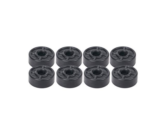 Sound Town 8-Pack Replacement Rubber Feet/Bumpers with Matching Screws, Heavy-Duty, Non Slip, for Flight Case, Speaker Cabinet, Amplifier and...