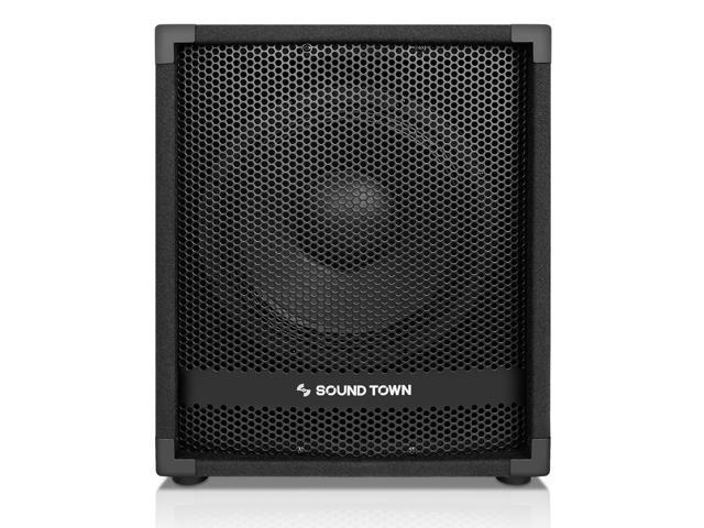 Sound Town 2-Pack 12" 1400 Watts Powered PA DJ Subwoofers with 3" Voice Coil (METIS-12SPW-PAIR)