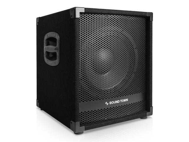 Sound Town 2-Pack 12" 1400 Watts Powered PA DJ Subwoofers with 3" Voice Coil (METIS-12SPW-PAIR)