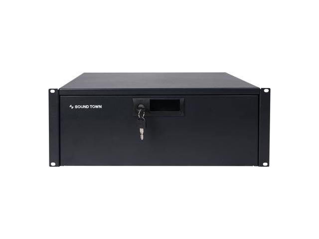 Sound Town 19-inch 4U Locking Rack Drawer with Protection Foam (STRD-4D) - image 2