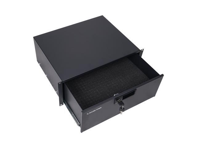 Sound Town 19-inch 4U Locking Rack Drawer with Protection Foam (STRD-4D) - image 5
