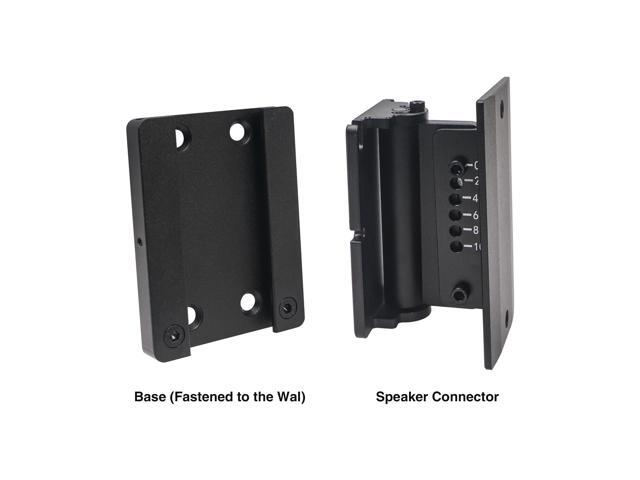Sound Town Speaker Wall Mount Bracket with Angle Adjustment for STCL-64 Column Speaker, Black (STCL-AB)