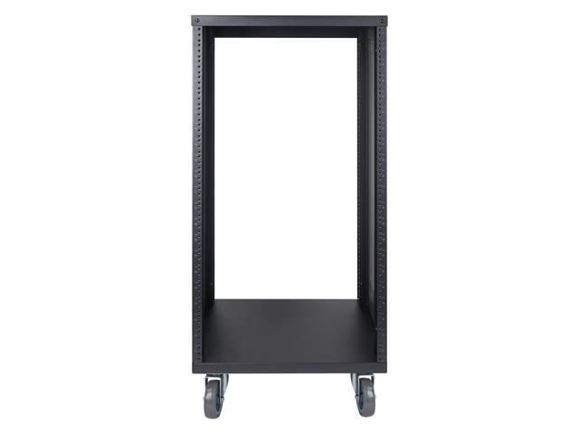 STRK-M21U Sound Town 21U Universal Steel Rack w/ 3 Locking Casters Vented Side Panels for Audio Video Server and Network Equipment (STRK-M21U) - image 4