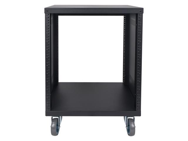 STRK-M12U Sound Town 12U Universal Steel Rack, w/ 3' Locking Casters, Vented Side Panels for Audio Video, Server and Network Equipment (STRK-M12U)