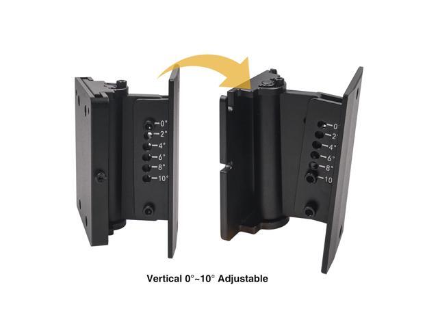 Sound Town Speaker Wall Mount Bracket with Angle Adjustment for STCL-64 Column Speaker, Black (STCL-AB)