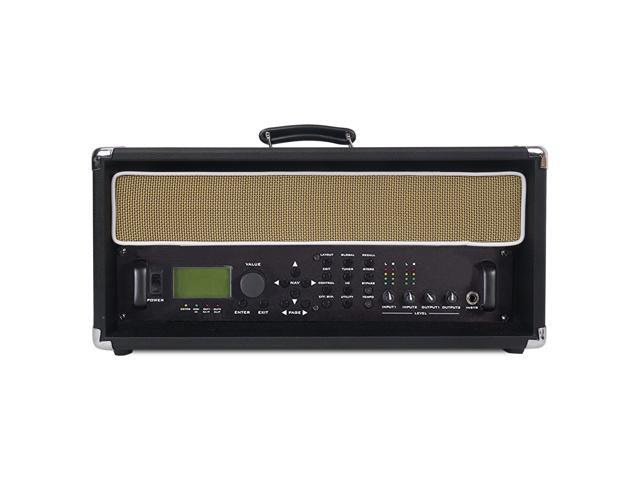 Sound Town Vintage 4U Amp Rack Case, 12.5' Depth with Rubber Feet, Dust Cover, Kickstand, Black (STVRC-4BK)
