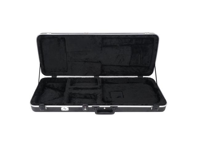 Sound Town Lightweight ABS Road Case for Electric Guitar with TSA Approved Locking Latch and EPS Foam Plush Interior (STEC-500)