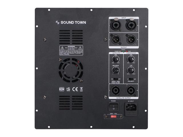 Sound Town 2-Pack 15 3200 Watts Powered PA DJ Subwoofers with Speaker Outputs Plywood Enclosure and Wheels Black (CARPO-15SPW-PAIR) - image 8
