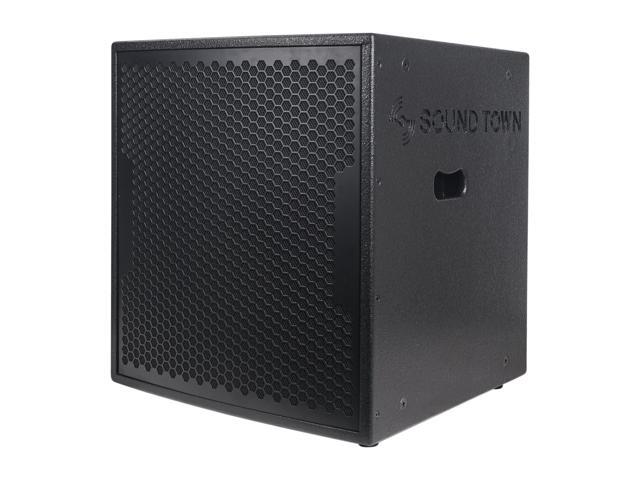 Sound Town 2000W 18' Powered PA Subwoofer with 2 Speaker Outputs, DJ/PA Pro Audio Sub with 4' Voice Coil, Black (CARPO-18SPW)