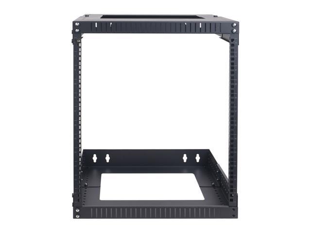 Sound Town 2-Post 12U Wall-Mount Open Frame Server and Network Equipment Rack with Adjustable Depth 12'-20' (ST2PWOR-A12U)