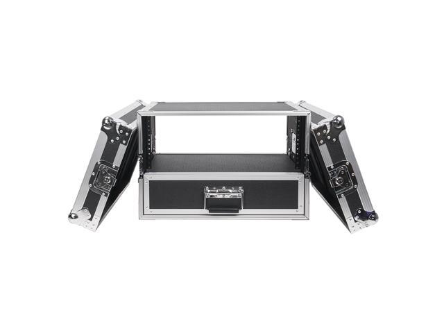 Sound Town 4U Rack Case with 2U Rack Drawer for 19' Amps/Mixers/Microphone Receivers (STRC-4U2DR)