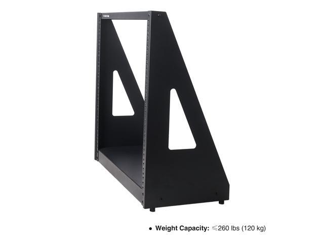 Sound Town 12U 2-Post Heavy-Duty Open-Frame Rack, for Audio/Video, Network Switches, Servers, UPS Systems (ST2PF-12HD)