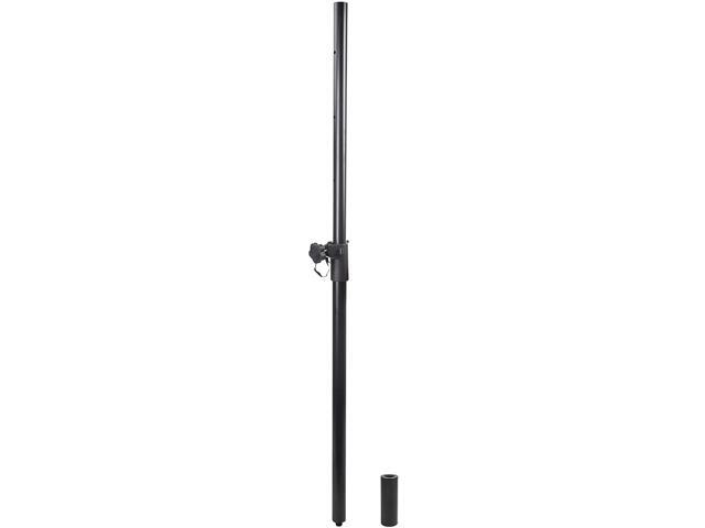 Sound Town 2-Pack Subwoofer/Speaker Poles with Adjustable Height, with M20 Threaded Lower End & 35mm Adaptor, Black (STSDA-ADM54B-PAIR)