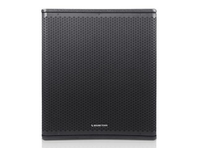 Sound Town OBERON Series 18' 1600W Powered PA/DJ Subwoofer with Class-D Amplifier, LPF and Selectable DSP Output Modes, 4' Voice Coil, 100 oz...