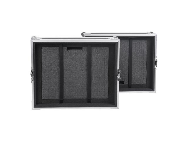Sound Town 6U Rack Case with 2U Rack Drawer, Casters, for 19' Amps, Mixers, Microphone Receivers (STRC-6U2DR)
