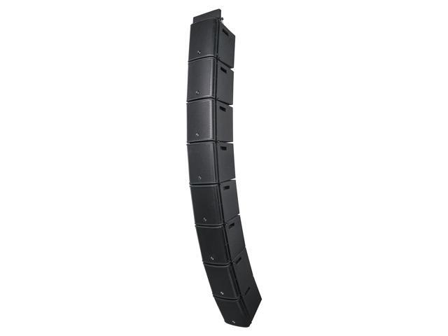 Sound Town ZETHUS Series Line Array Speaker System with Eight Compact 6 x 3 Line Array PA Speakers and One Flying Frame, Black (ZETHUS-M3X8)
