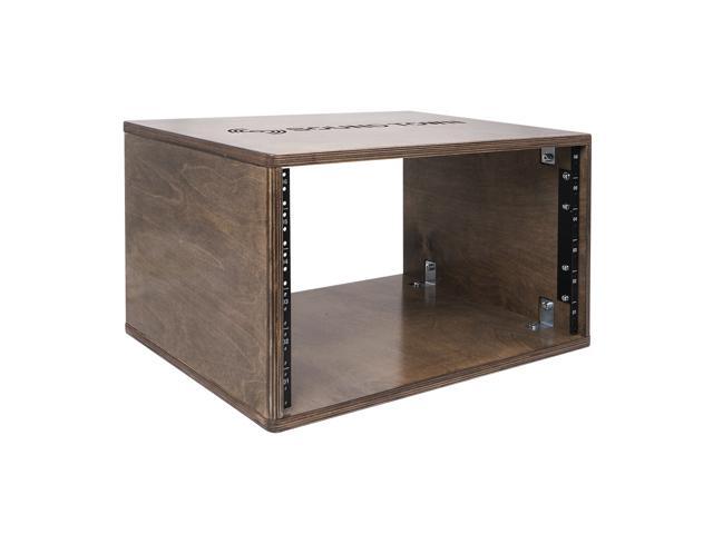 Sound Town DIY 6U Studio Rack with Baltic Birch Plywood, Weathered Grey (SDRK-Y6B)