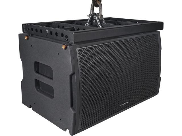 Sound Town ZETHUS Series Water-Resistant Line Array Speaker System with One 18' Subwoofer, Four 2 x 10 Line Array Speakers, One Flying Frame, Black...