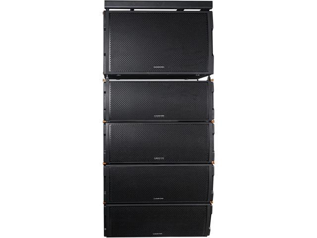Sound Town ZETHUS Series Water-Resistant Line Array Speaker System with One 18' Subwoofer, Four 2 x 10 Line Array Speakers, One Flying Frame, Black...