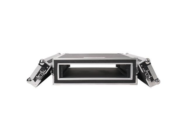 Sound Town Shock Mount 2U ATA Plywood Rack Case with 17' Rackable Depth, 2-Space Size, Pro Tour Grade (STRC-SP2U)