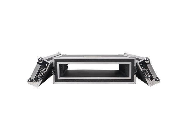 Sound Town Shock Mount 2U ATA Plywood Rack Case with 12' Rackable Depth, 2-Space Size, Pro Tour Grade (STRC-SP2US)