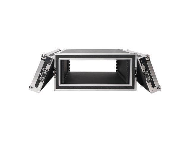 Sound Town Shock Mount 4U ATA Plywood Rack Case with 17' Rackable Depth, 4-Space Size, Pro Tour Grade (STRC-SP4U)
