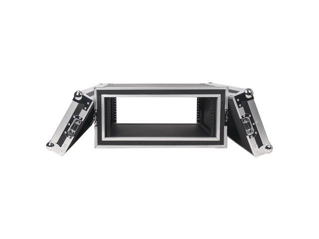 Sound Town Shock Mount 4U ATA Plywood Rack Case with 12' Rackable Depth, 4-Space Size, Pro Tour Grade (STRC-SP4US)