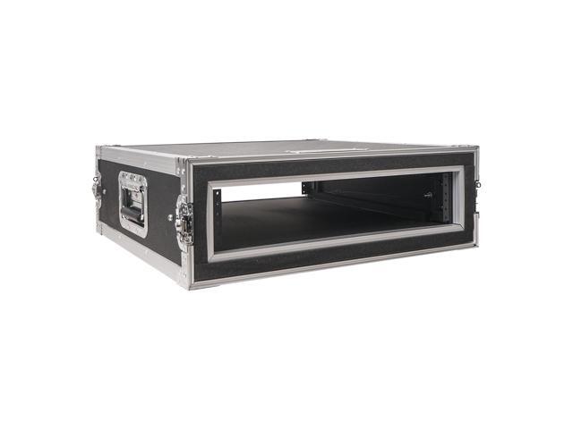 Sound Town Shock Mount 2U ATA Plywood Rack Case with 17' Rackable Depth, 2-Space Size, Pro Tour Grade (STRC-SP2U)